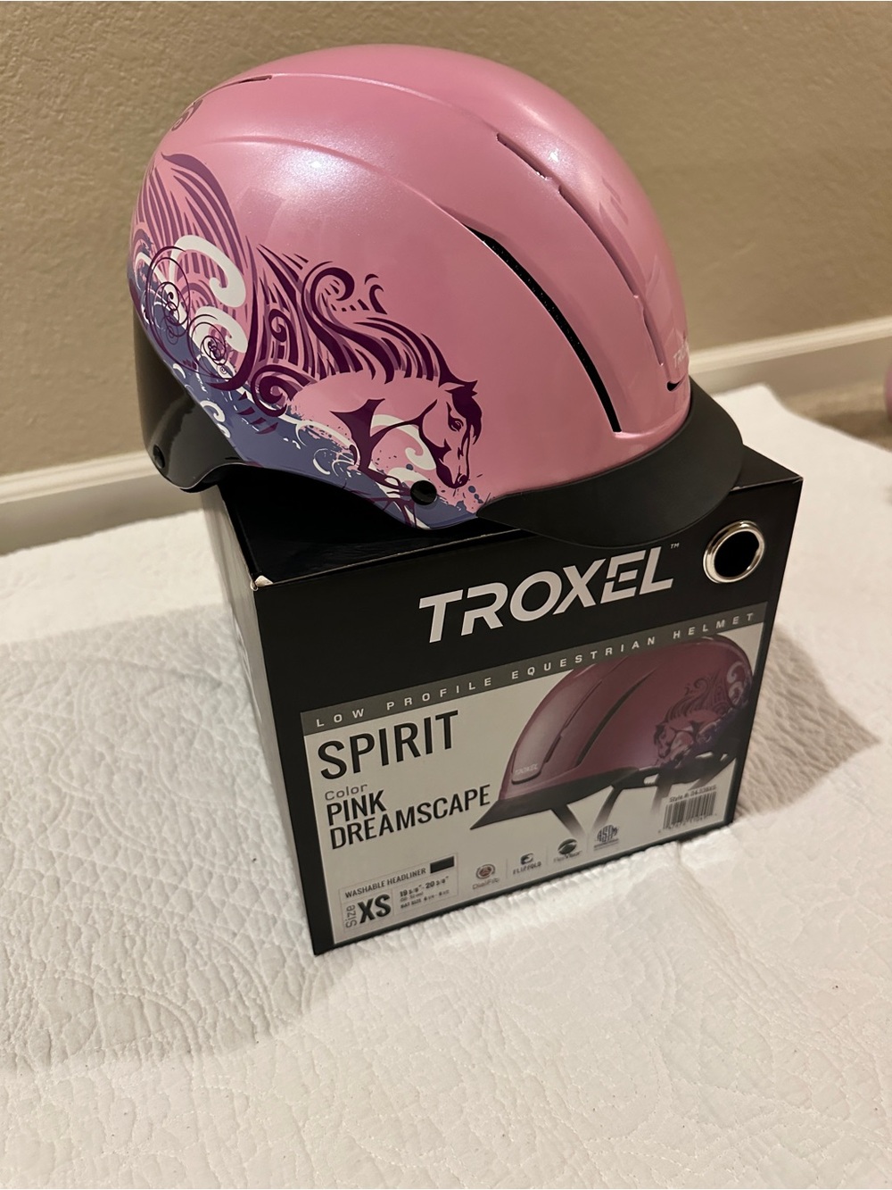 Troxel Spirit Pink Dreamscape Equestrian Helmet